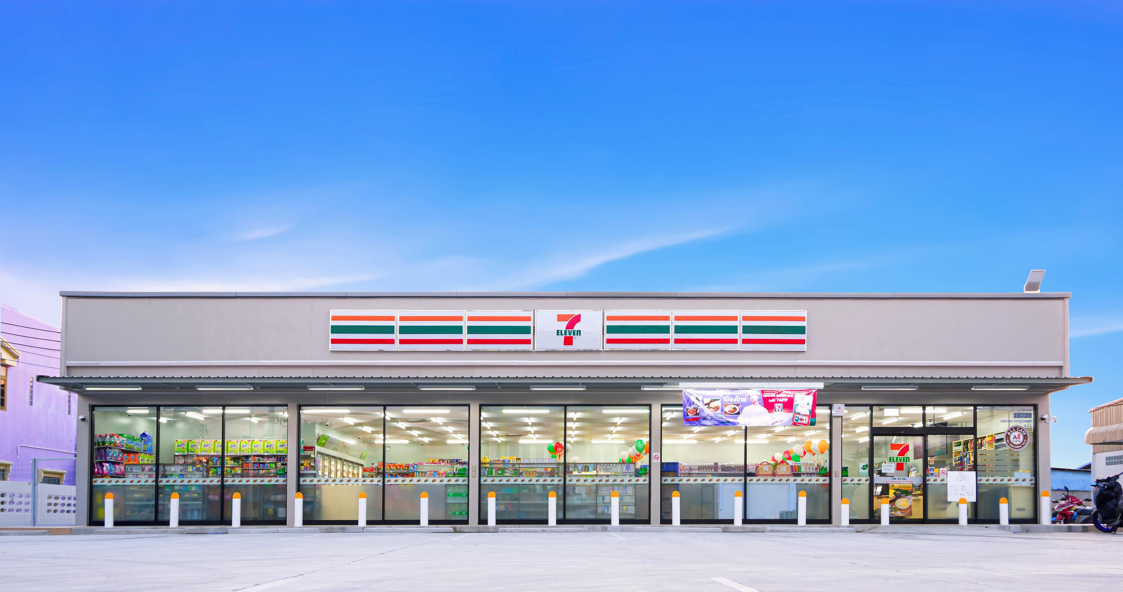 7 Eleven in Thailand. Illustration.
