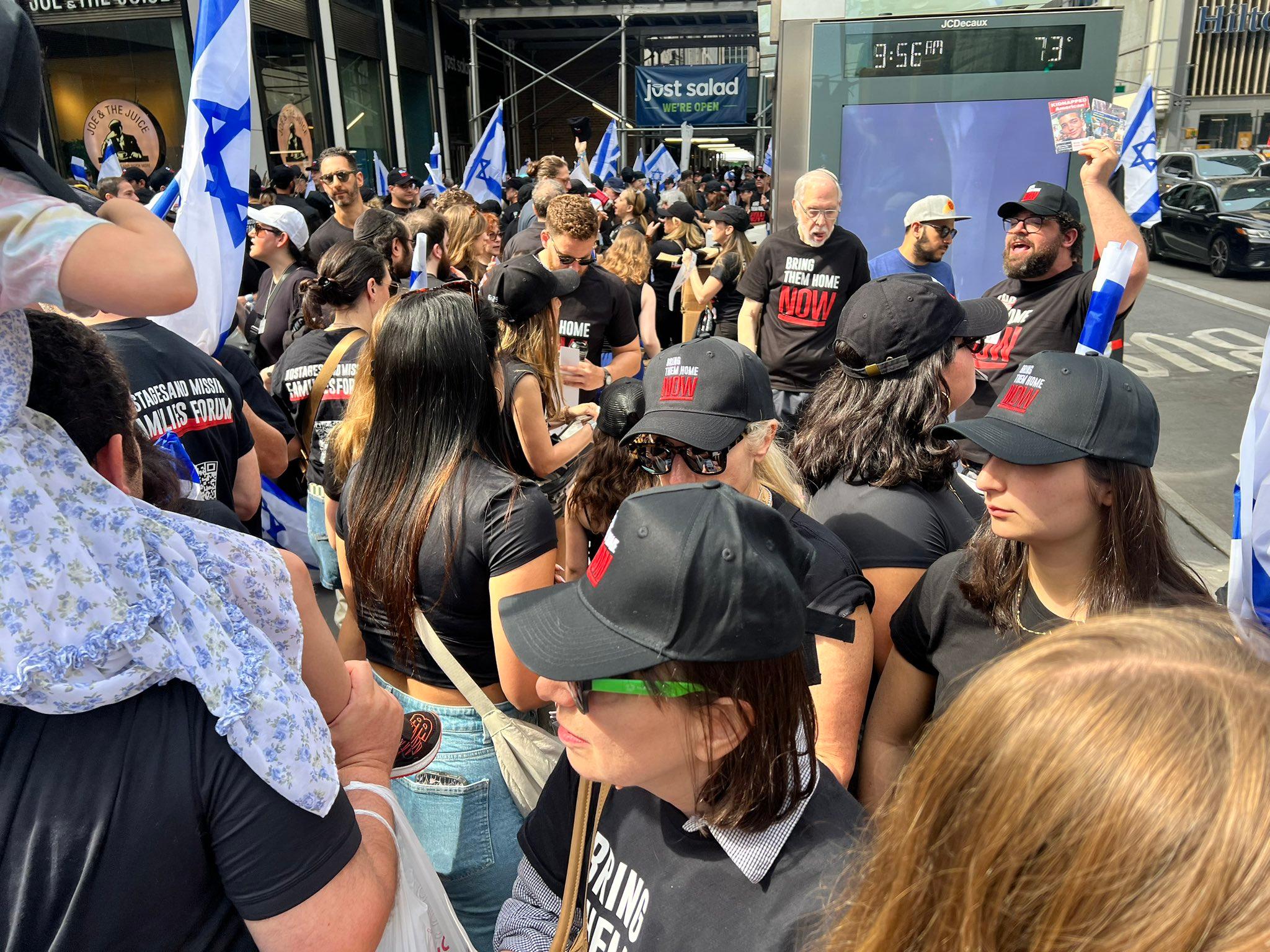 Israel Day Parade with the slogan "Bring Them Home."