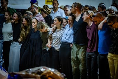 Family and friends of Israeli soldier Senior Staff Sergeant Major Elon Waiss attend his funeral at the Mount Herzl Military Cemetery in Jerusalem on June 16, 2024.  