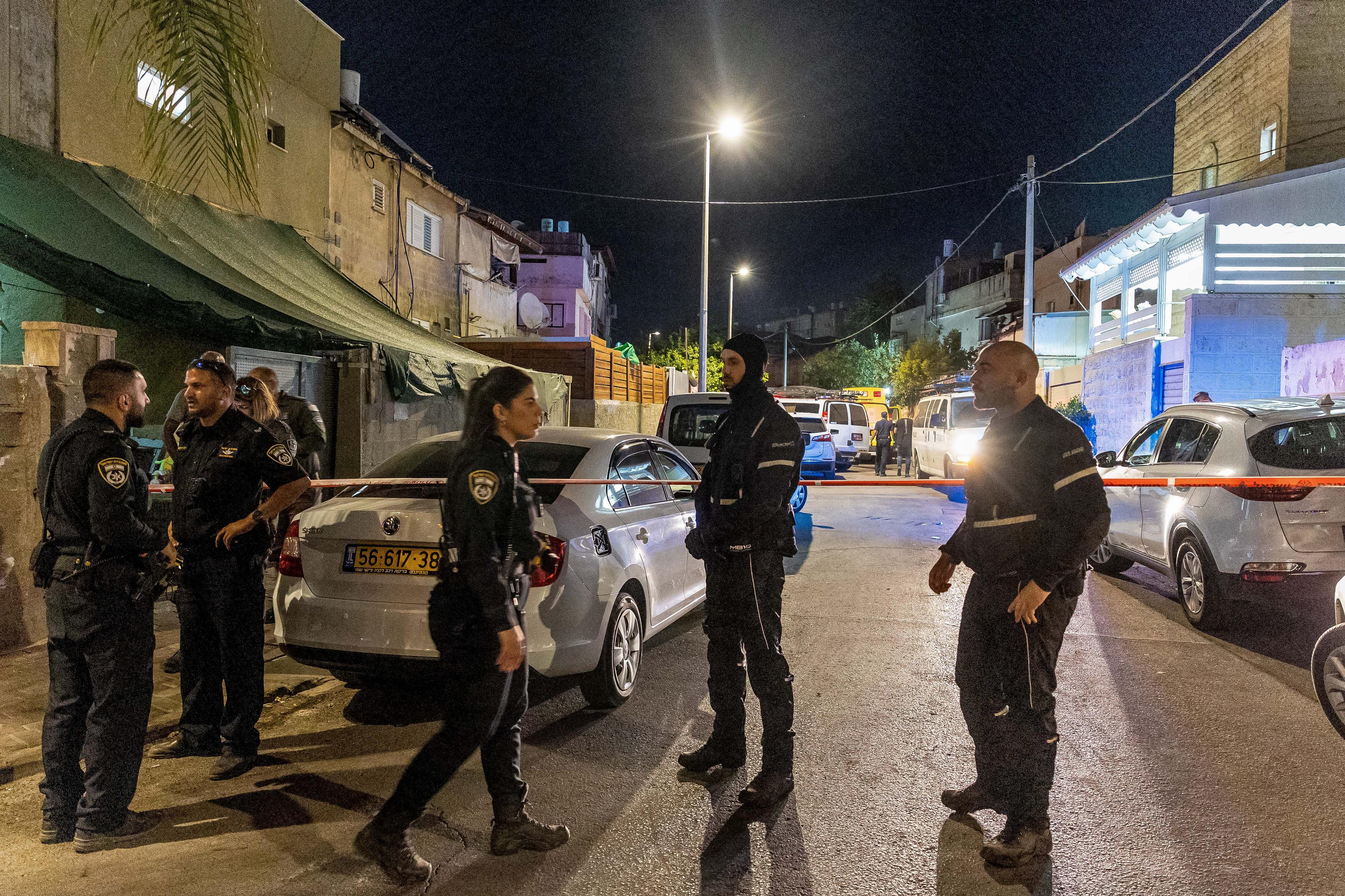 Police at crime scene