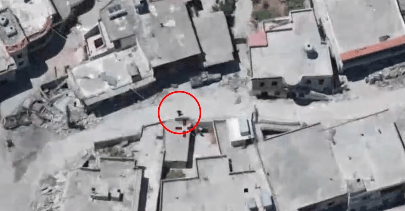 Striking Hezbollah targets.