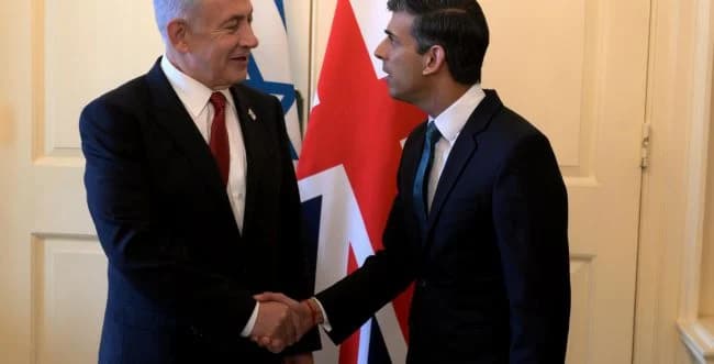 Netanyahu and Sunak.