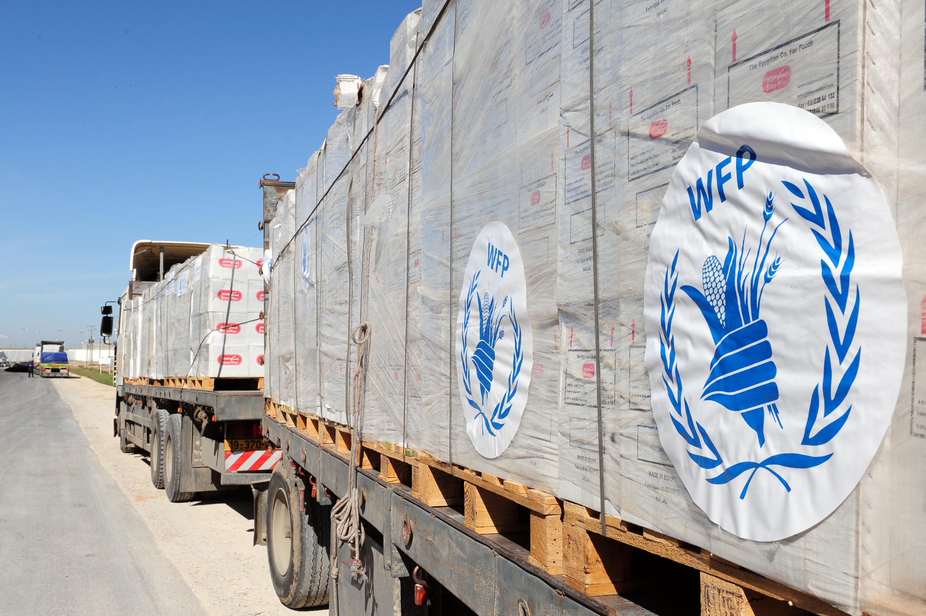 Food aid entering Gaza Food aid entering Gaza