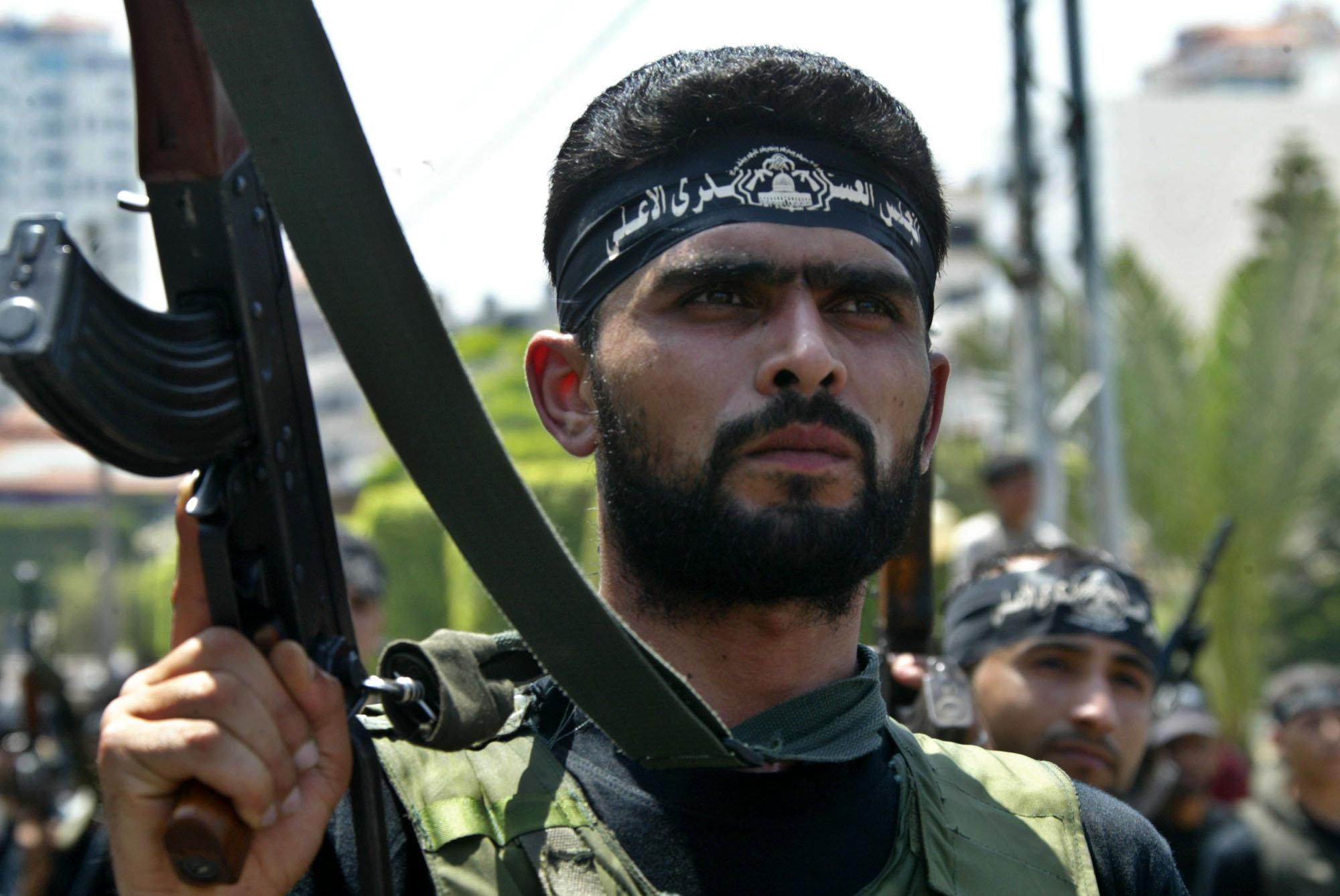 Hamas terrorists. Hamas terrorists.