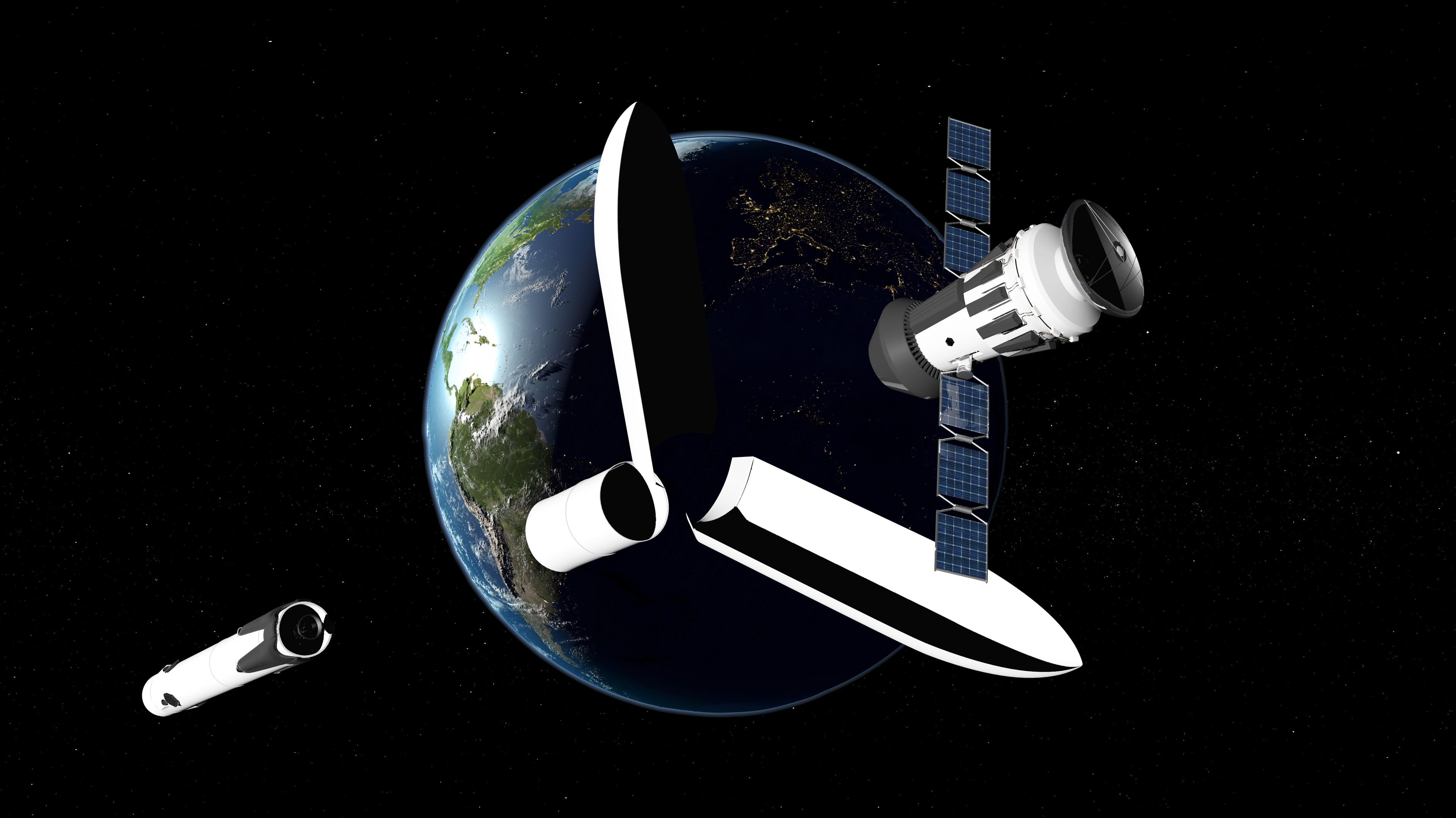 ORBITAL CLASS ROCKET CAPABLE OF REFLIGHT - 3D rendering