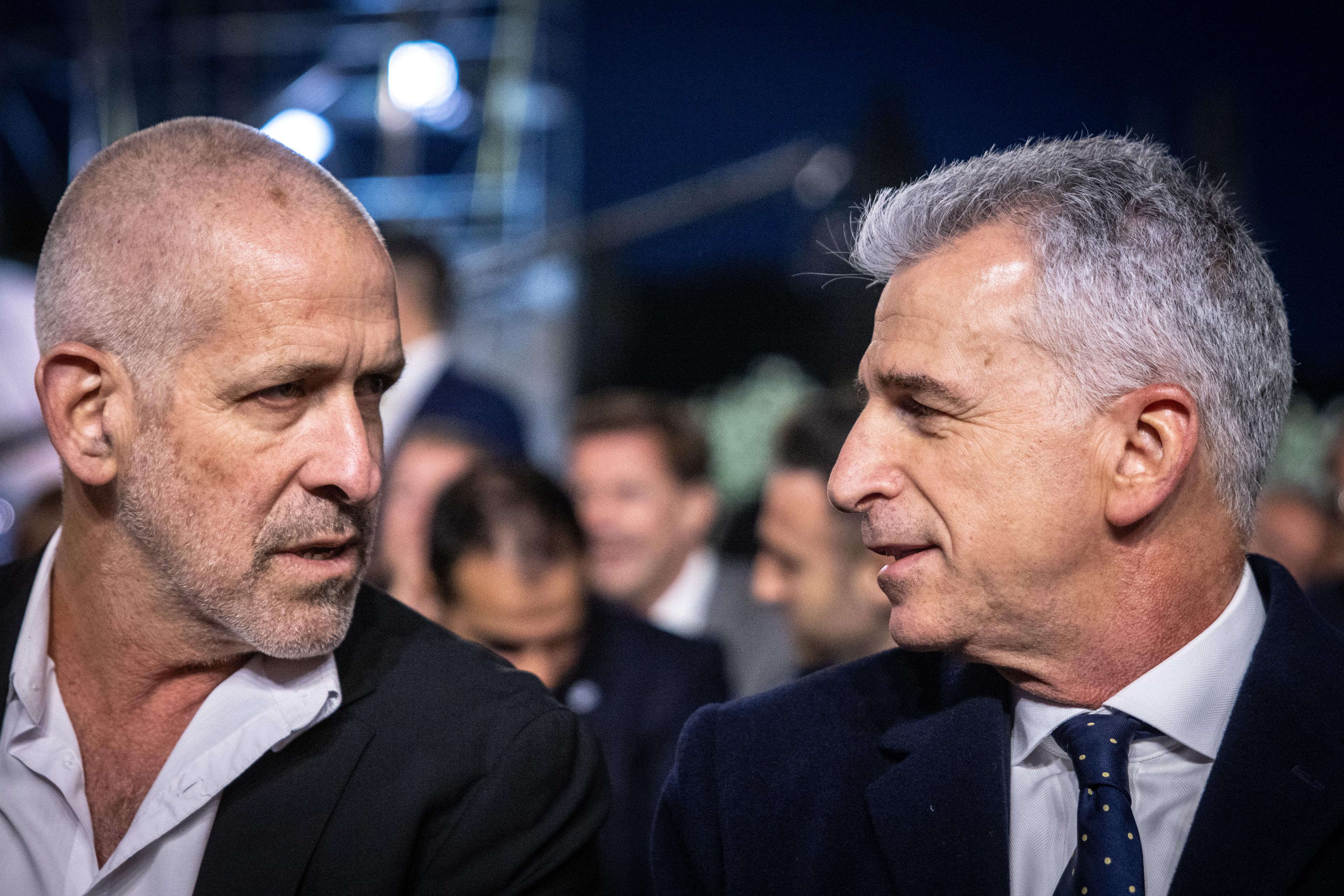 Ronen Bar, head of Shin Bet with Mossad chief David Barnea