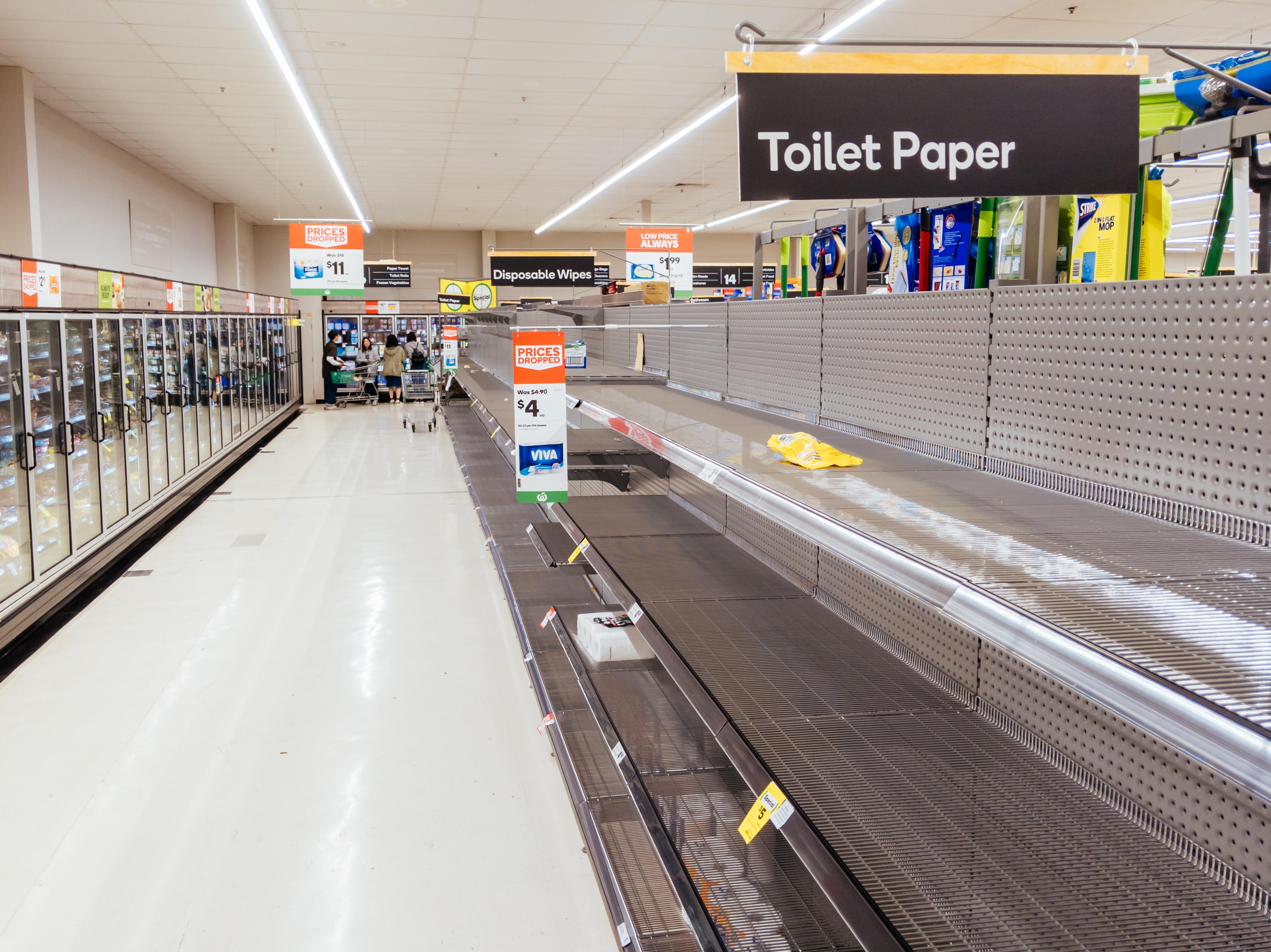 Illustrative: Empty Shelves