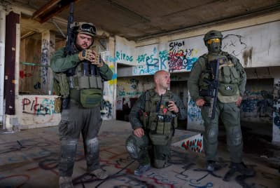 Members of the emergency squad of Tzfat, Northern Israel, June 7, 2024. Members of the emergency squad of Tzfat, Northern Israel, June 7, 2024.