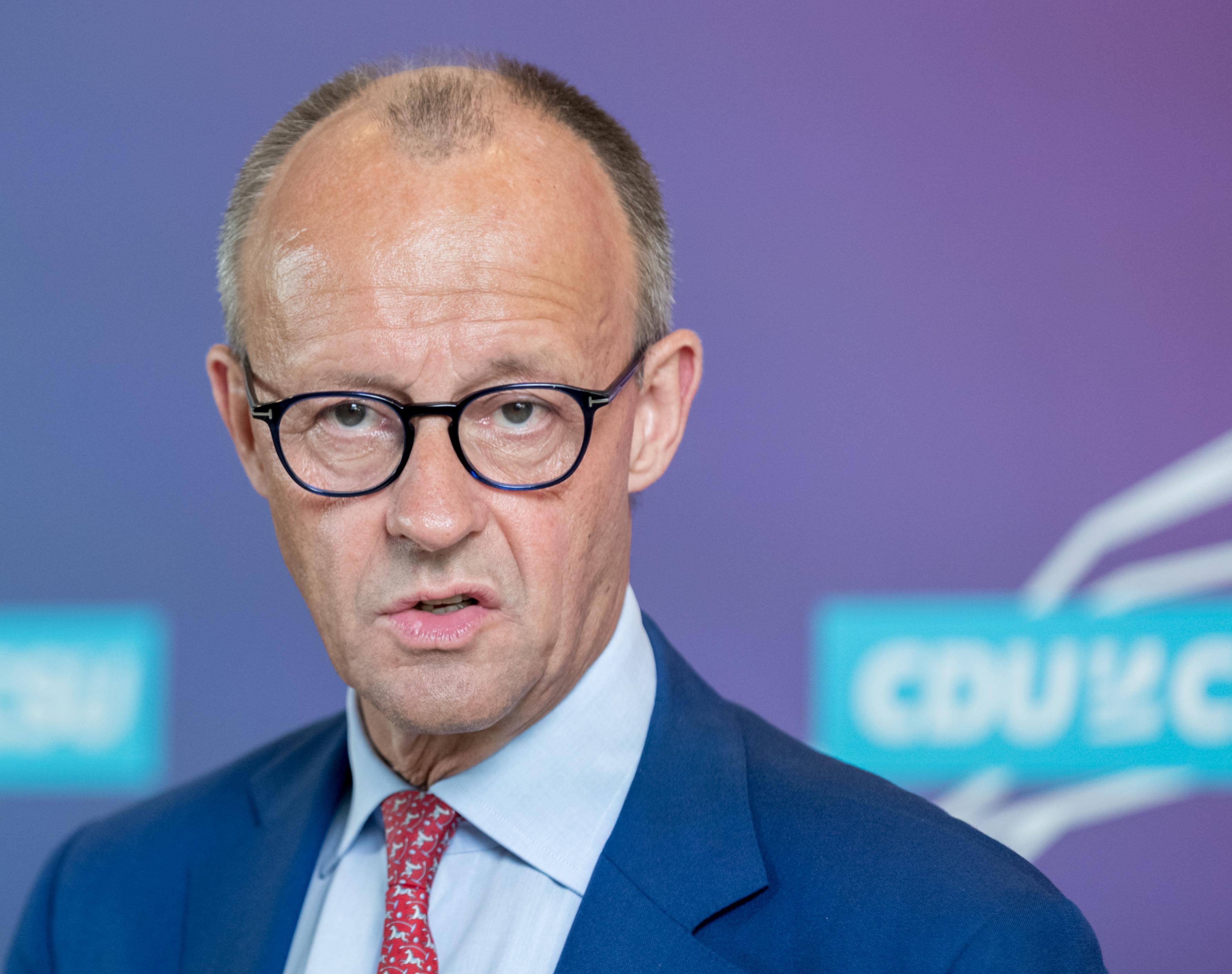CDU Chairman Friedrich Merz.