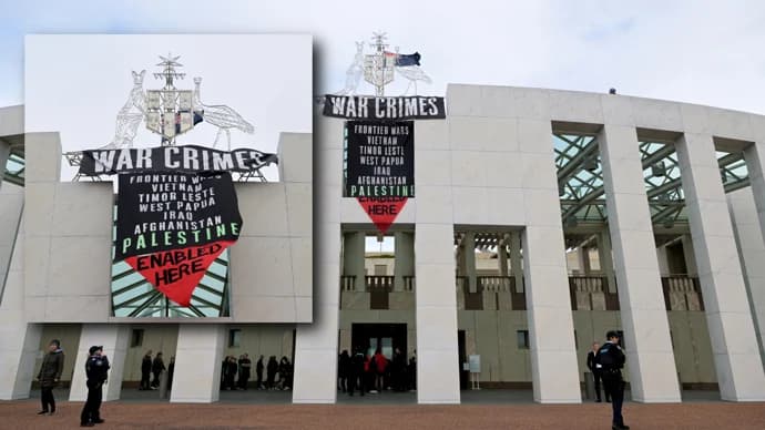 Pro-Palestine Protest Breaches Australian Parliament Security on Independence Day