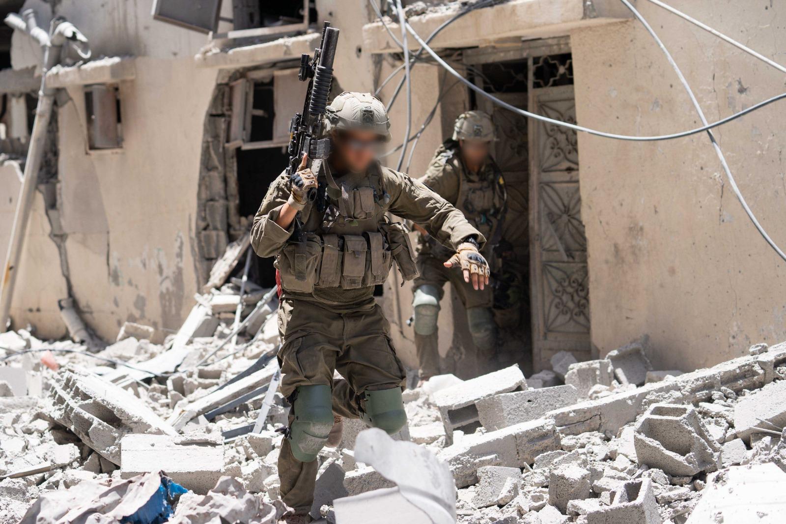 IDF forces in the Gaza Strip. IDF forces in the Gaza Strip.