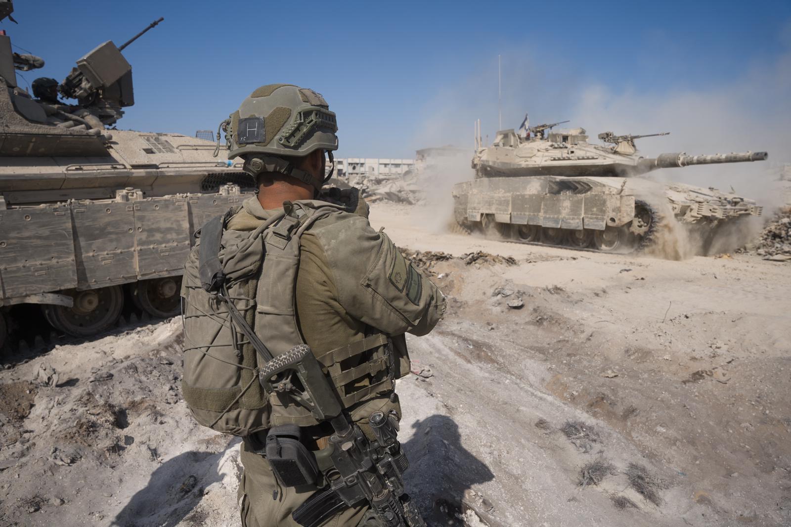 IDF forces in the Gaza Strip.