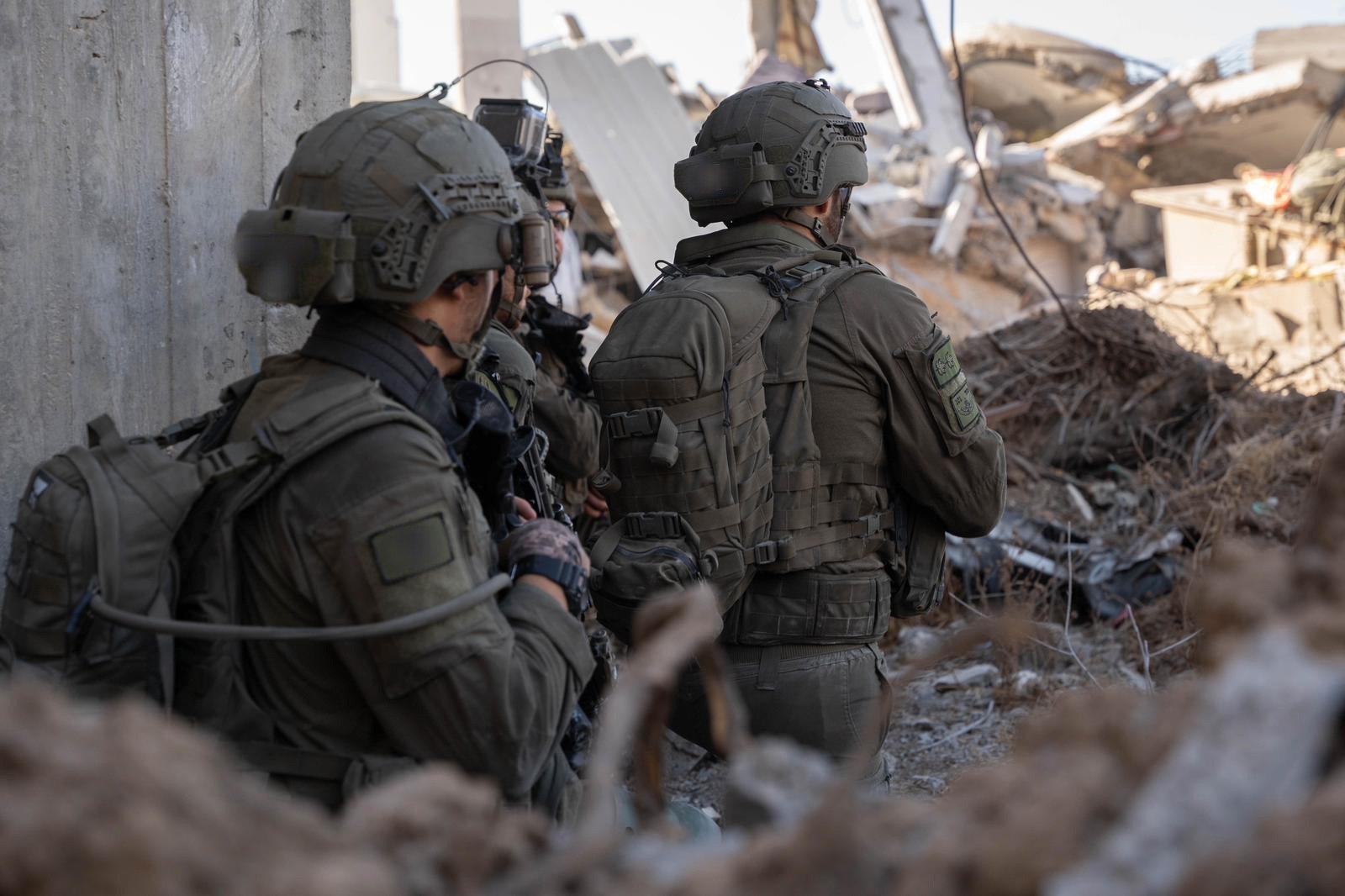 IDF forces in the Gaza Strip. IDF forces in the Gaza Strip.