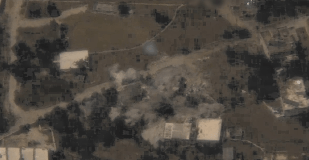 Striking Hezbollah targets.