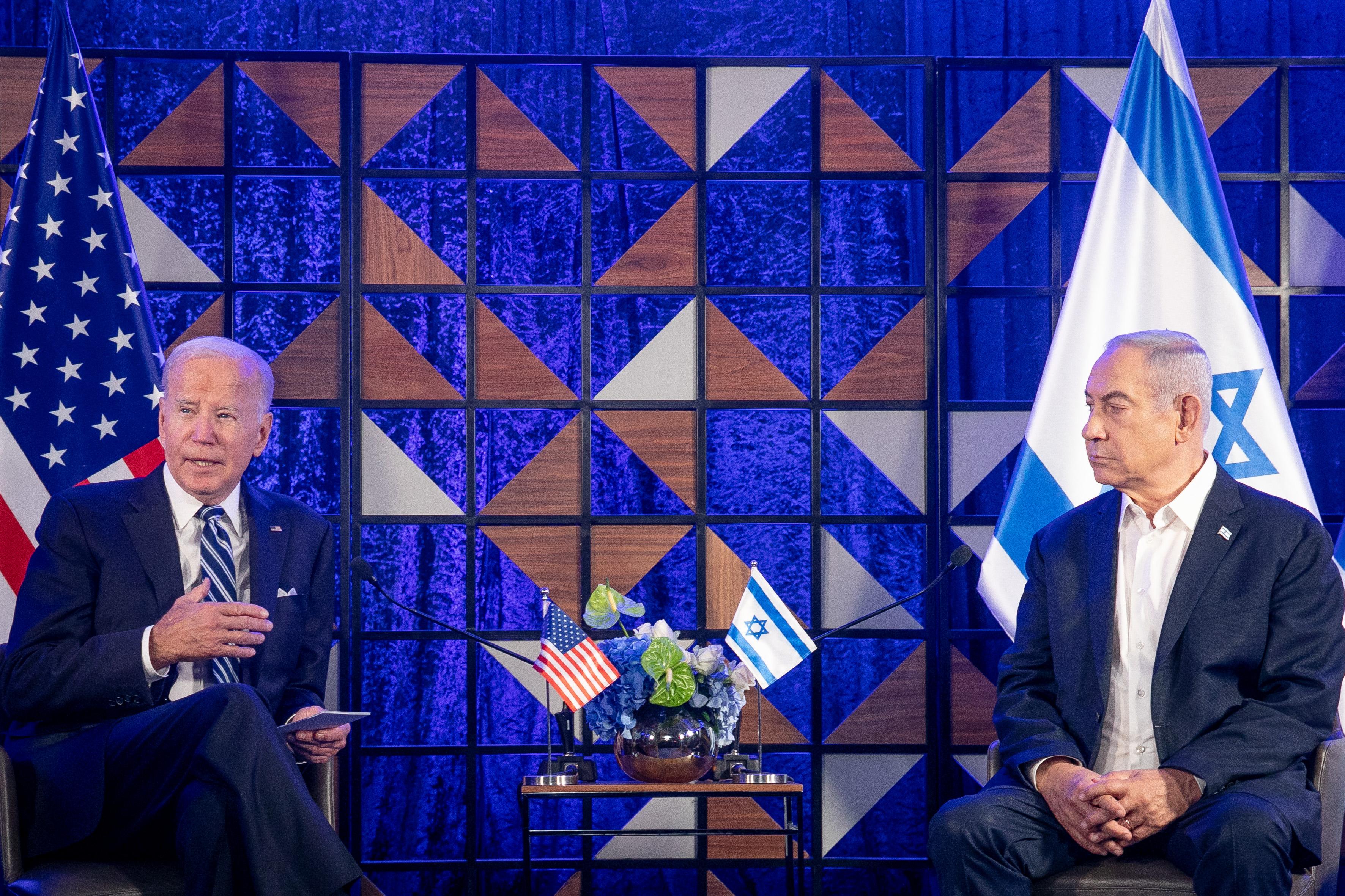 Netanyahu and Biden.