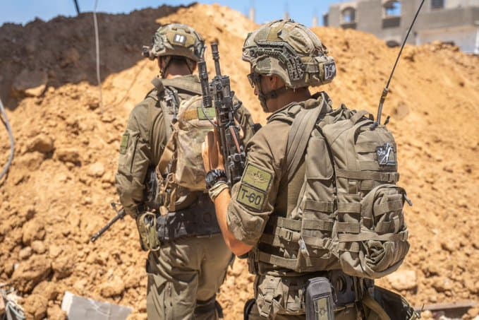 IDF forces in the Gaza Strip. IDF forces in the Gaza Strip.