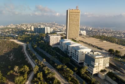 Aerial view of the Haifa University Aerial view of the Haifa University