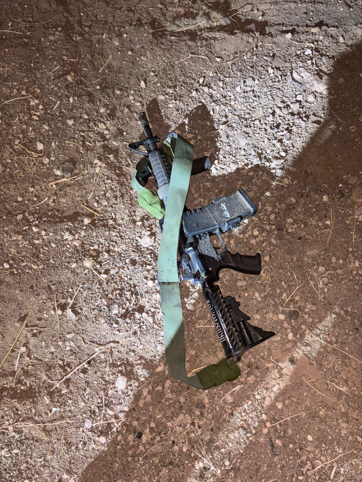 M16 rifle uncovered last night M16 rifle uncovered last night