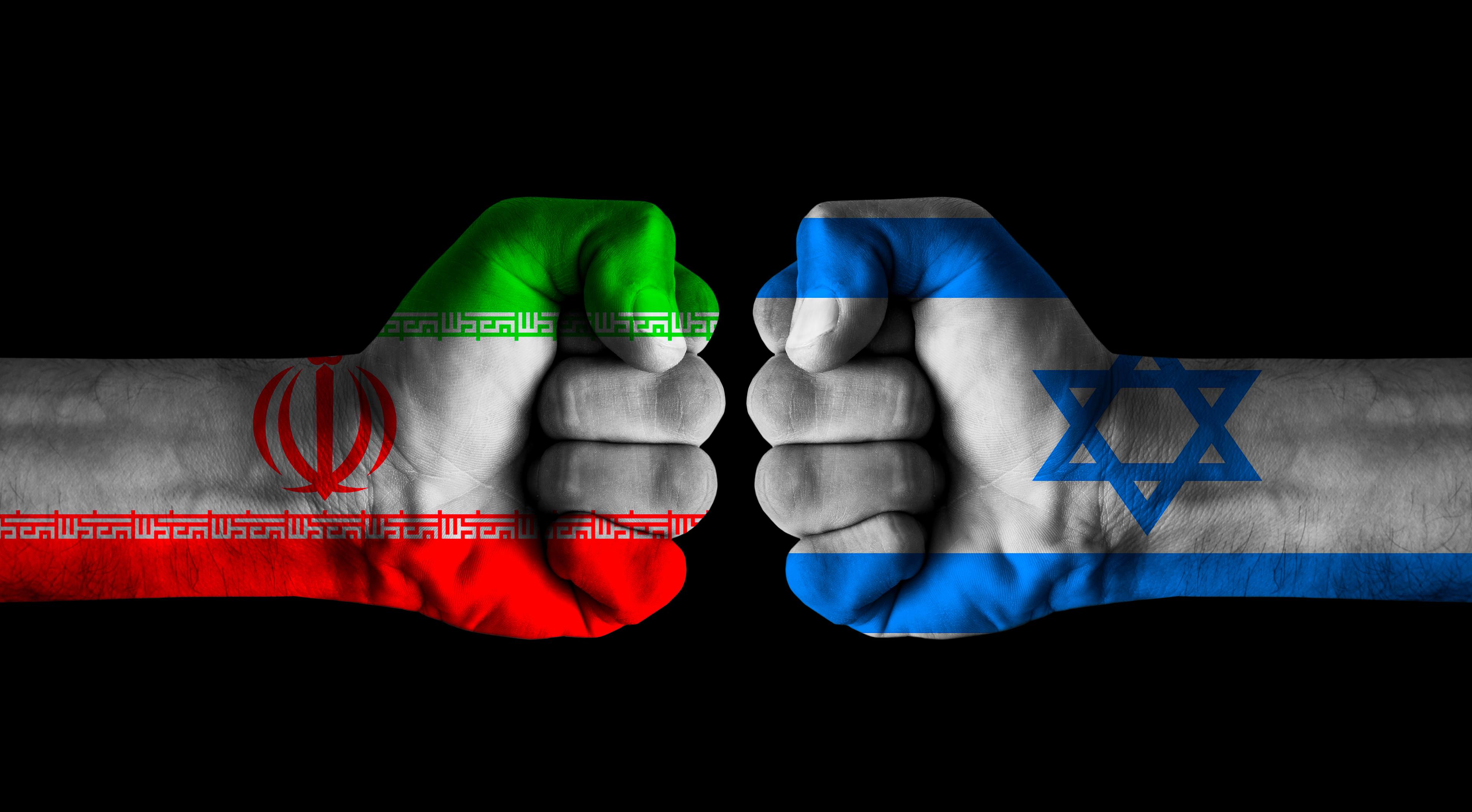 Israel vs. Iran. Illustration. Israel vs. Iran. Illustration.