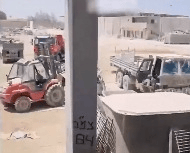 IDF revamping of the Rafah crossing. IDF revamping of the Rafah crossing.