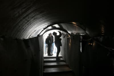 Tunnel installation at Hostages Square in Tel Aviv Tunnel installation at Hostages Square in Tel Aviv