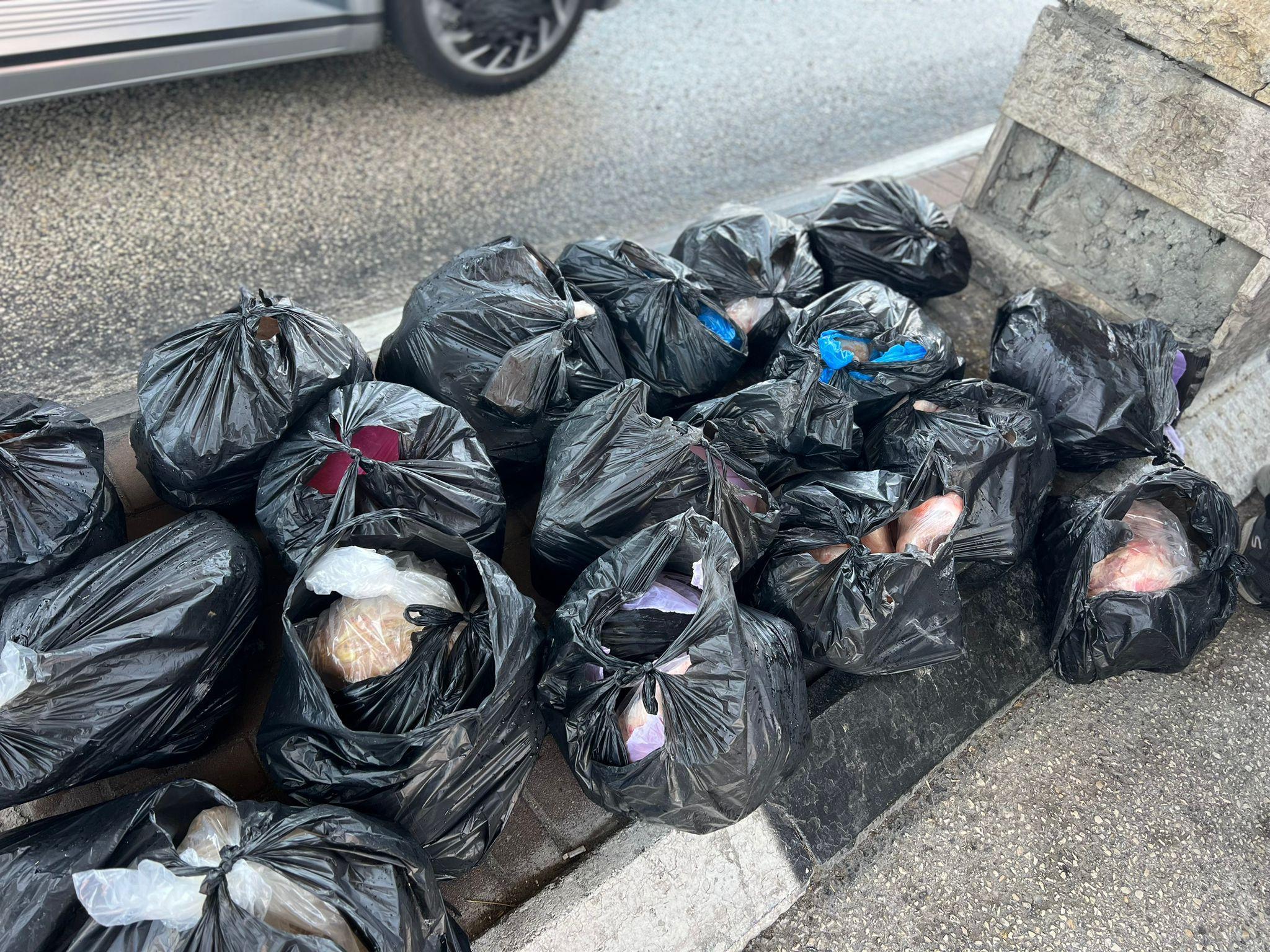 The 210 kilograms of meat found in the vehicle The 210 kilograms of meat found in the vehicle