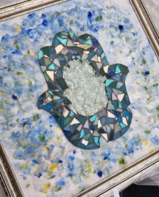 Mixed media Hamsa Mixed media Hamsa