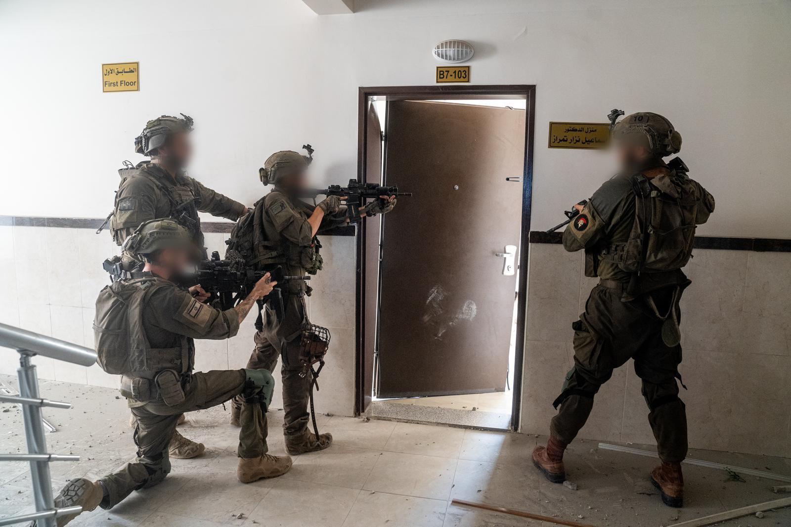IDF troops operating in Gaza.