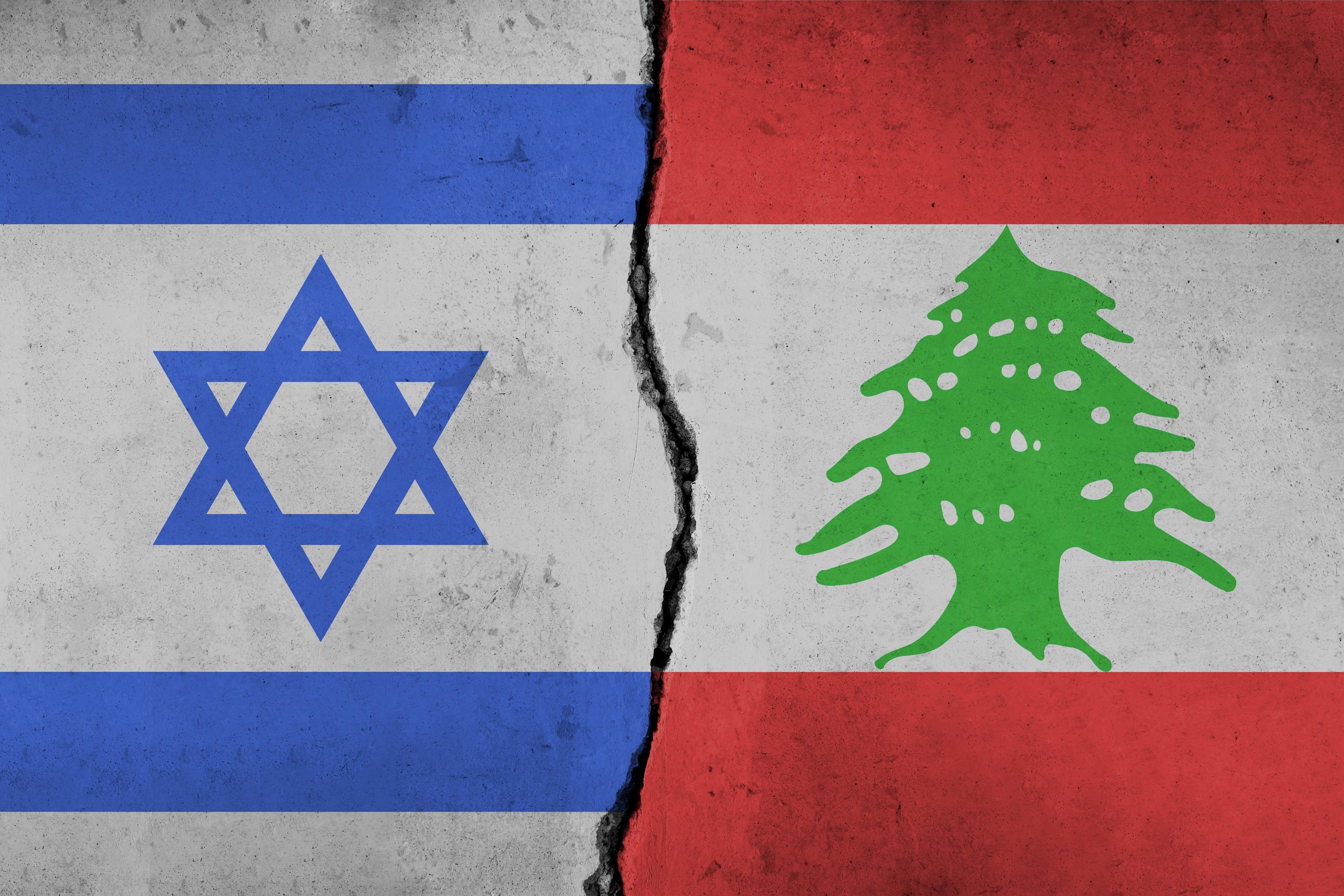 Israel and Lebanon. Illustration. Israel and Lebanon. Illustration.