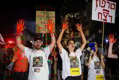 Israelis protest for the release of hostages held in the Gaza Strip and against the current Israeli government, September 2, 2024 Israelis protest for the release of hostages held in the Gaza Strip and against the current Israeli government, September 2, 2024