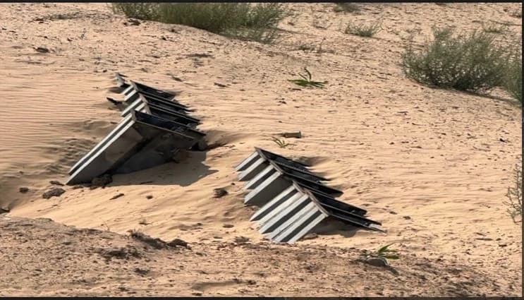 Buried rocket launchers. Buried rocket launchers.
