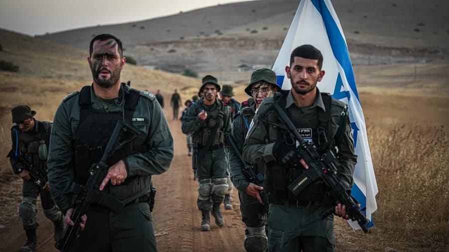 Haredi fighter training to be a border policeman Haredi fighter training to be a border policeman