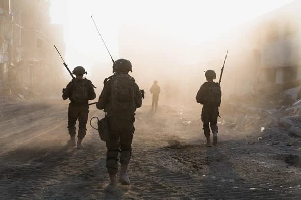 IDF forces in Rafah. IDF forces in Rafah.