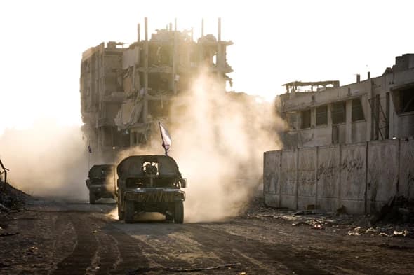 IDF forces in the Gaza Strip. IDF forces in the Gaza Strip.