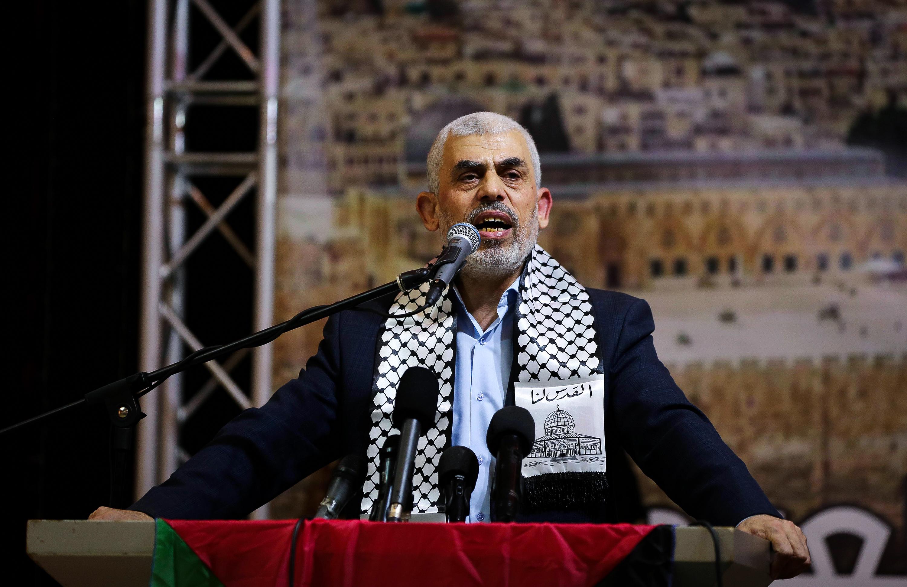 Hamas leader Yahya Sinwar. Hamas leader Yahya Sinwar.