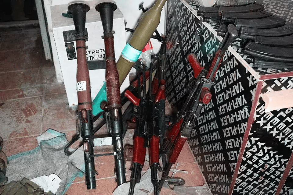 Seized Hezbollah weapons Seized Hezbollah weapons