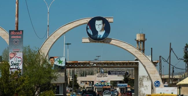 The Syrian-Lebanon border The Syrian-Lebanon border