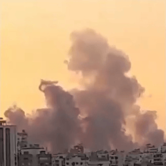 Strike in the Dahiyeh. Illustration. Strike in the Dahiyeh. Illustration.
