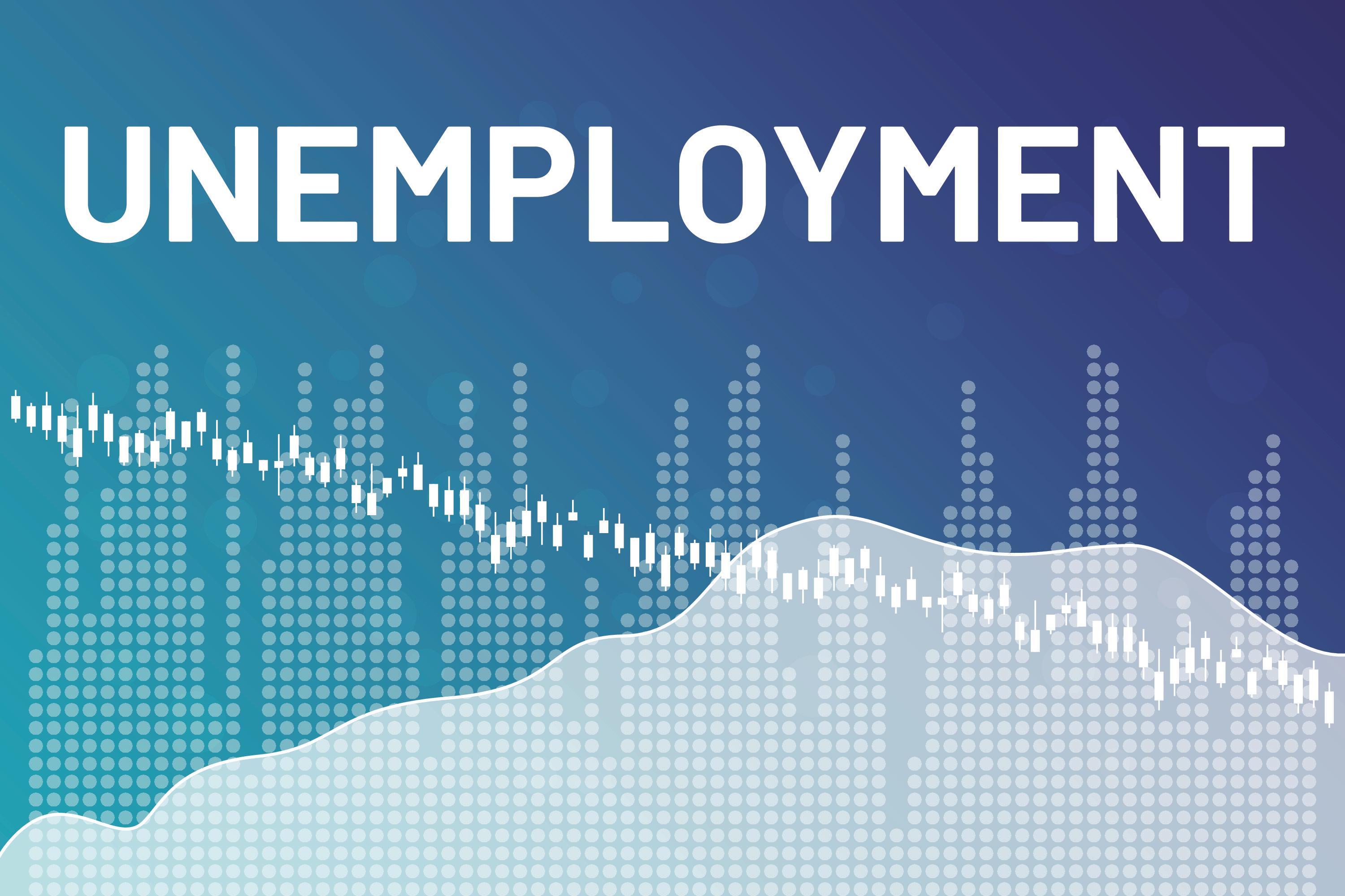 Declining unemployment. Illustration. Declining unemployment. Illustration.