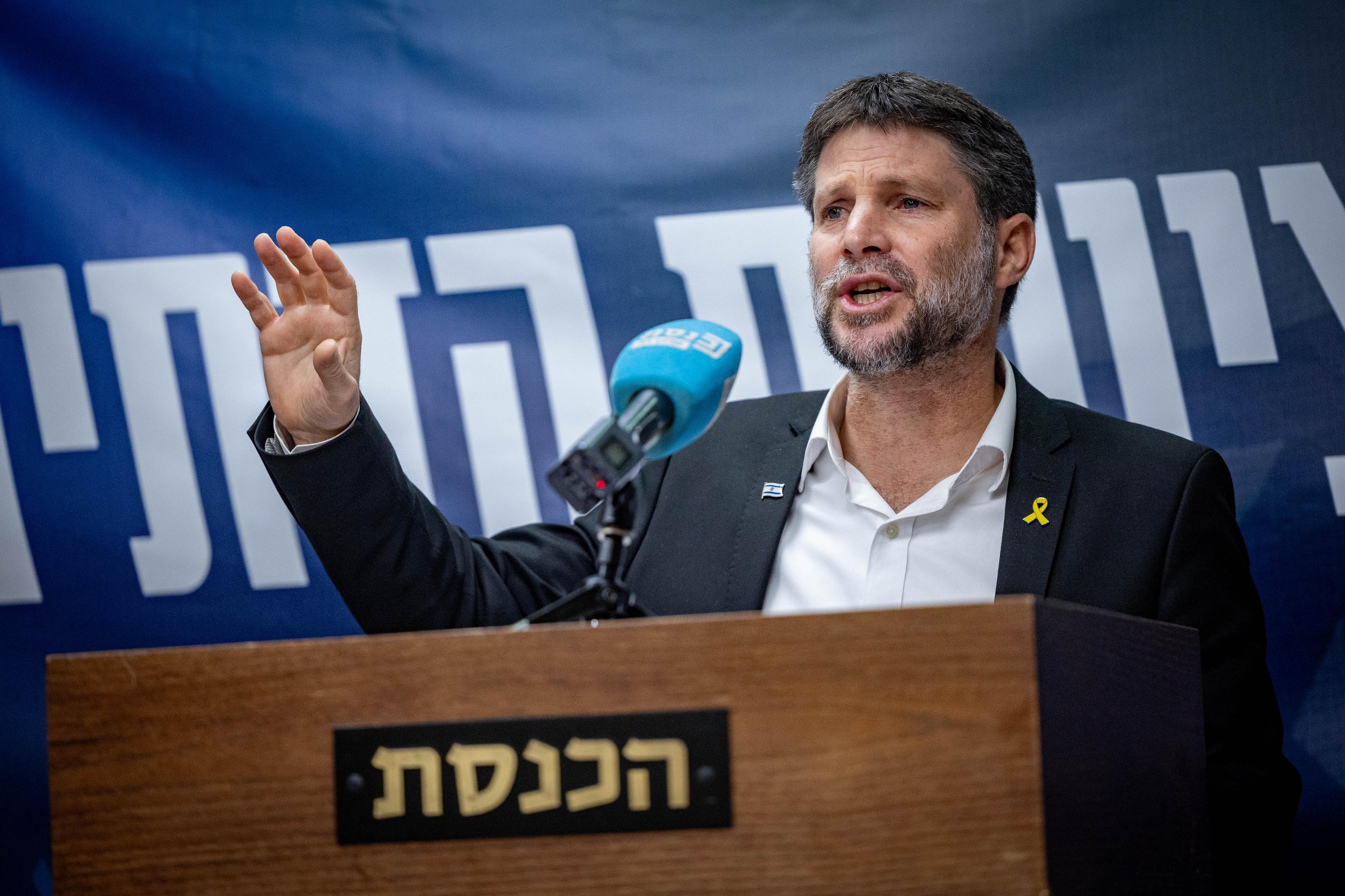 Finance Minister Smotrich. Finance Minister Smotrich.