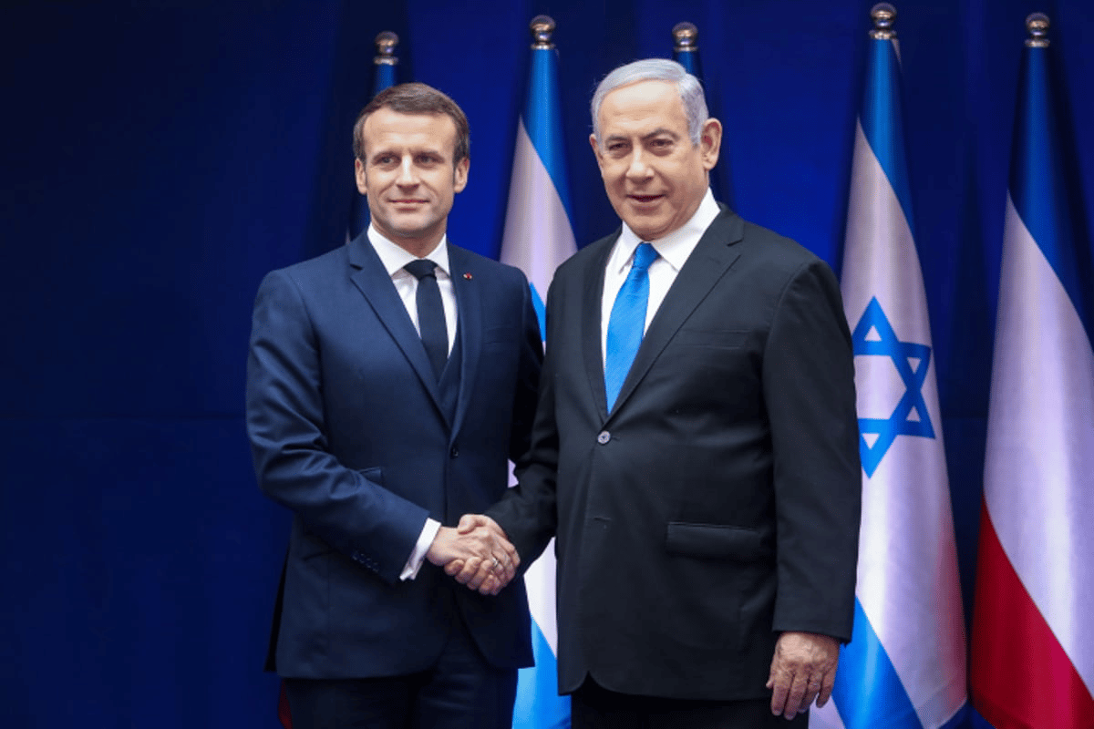 Macron and Netanyahu Macron and Netanyahu