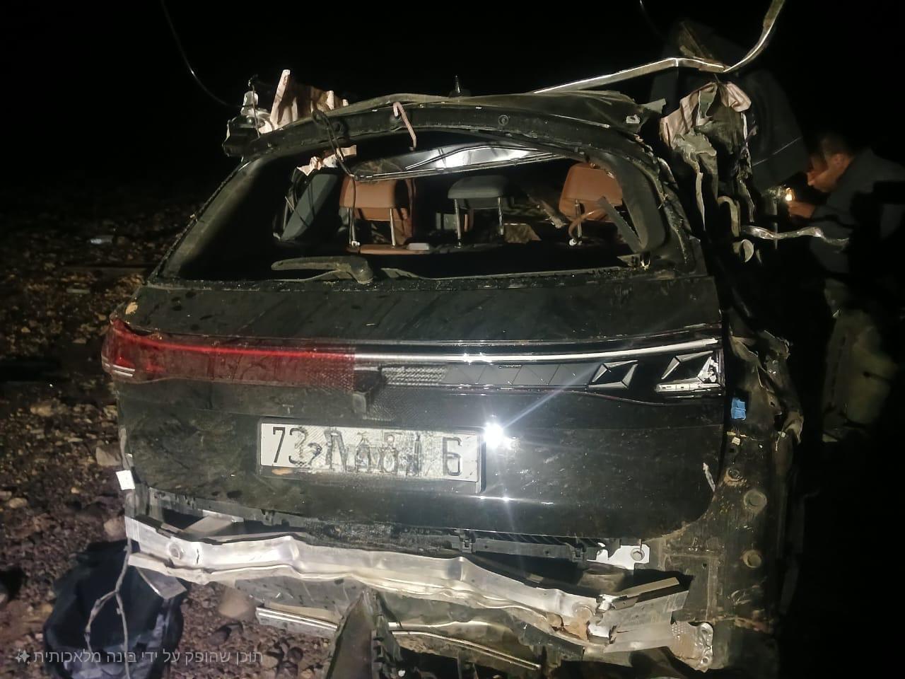 Scene of the fatal car crash.
