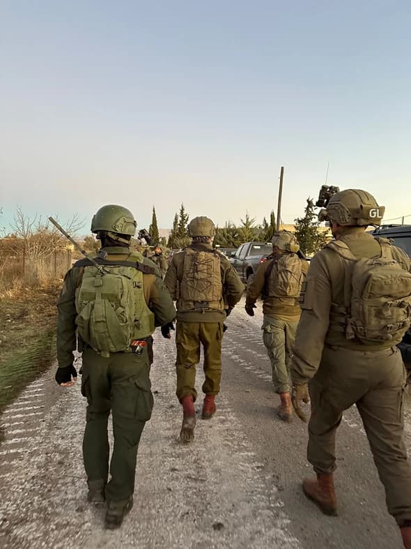 IDF soldiers entering Syria.