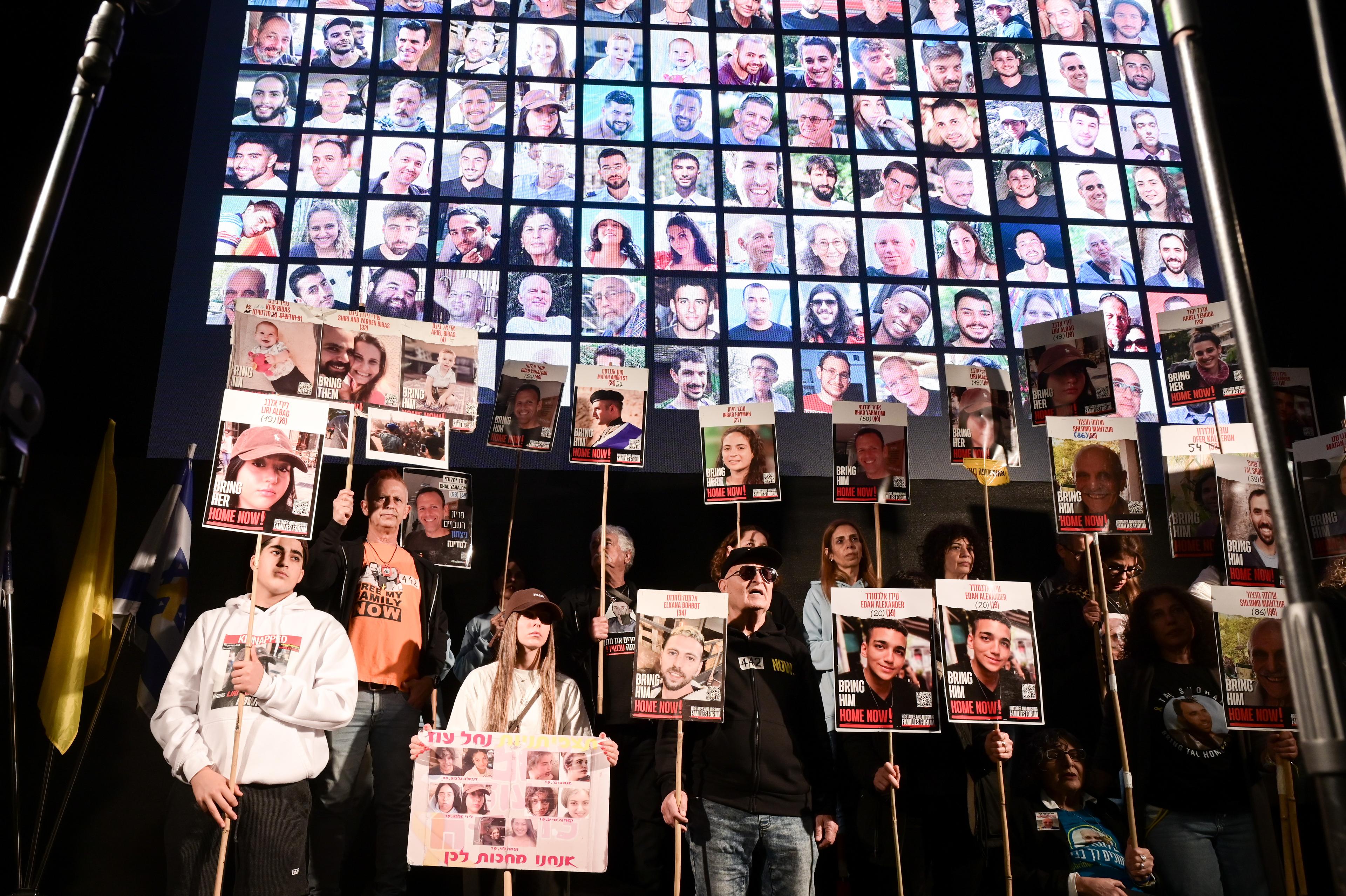 Protest for the hostages.