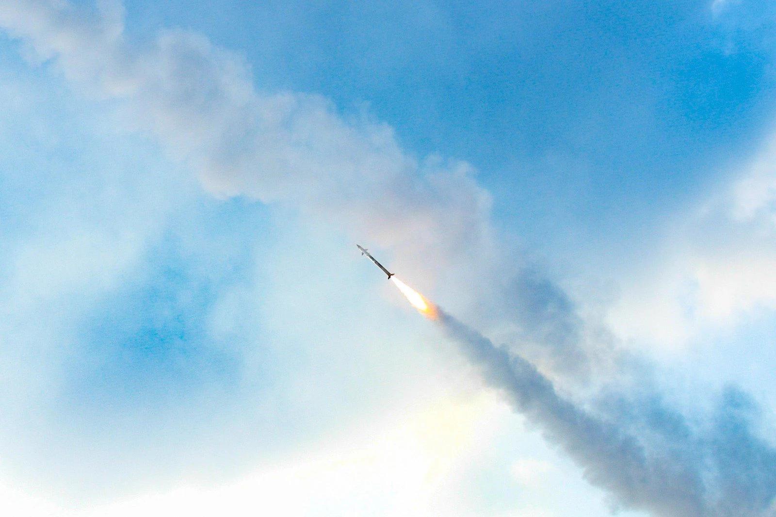 David's Sling interceptor missile.