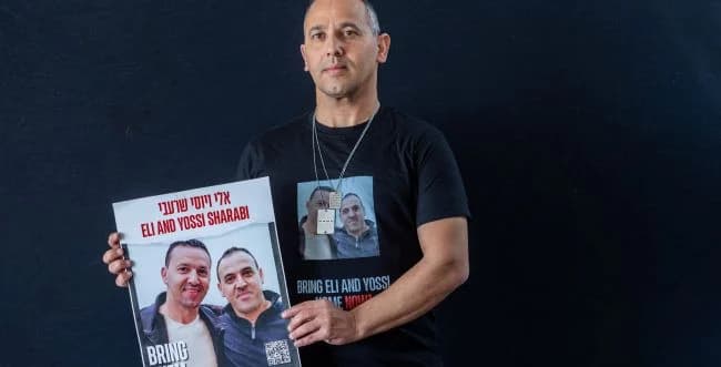 Sharon Sharabi, brother of 2 hostages Sharon Sharabi, brother of 2 hostages