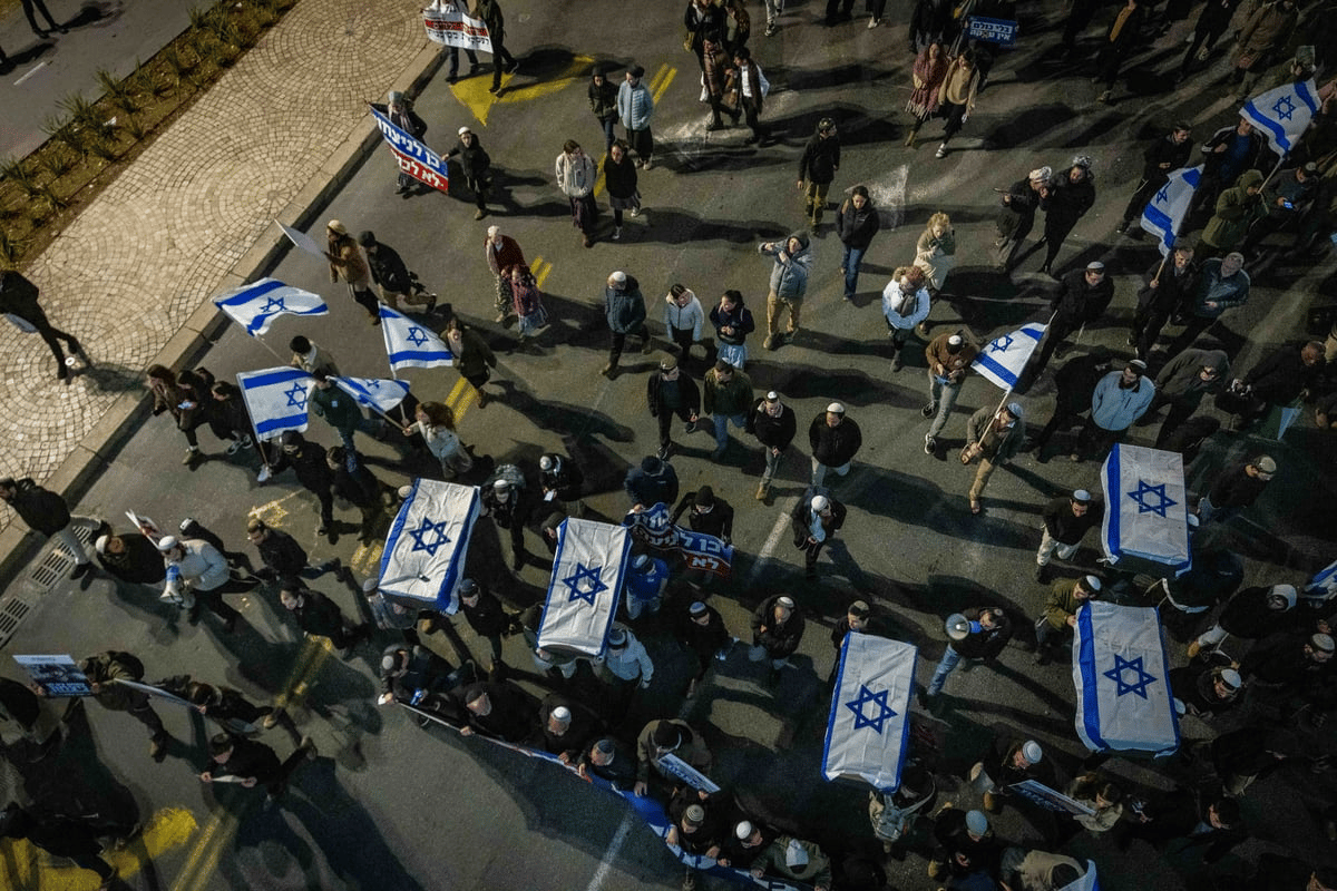 Protest against hostage deal in Jerusalem Protest against hostage deal in Jerusalem