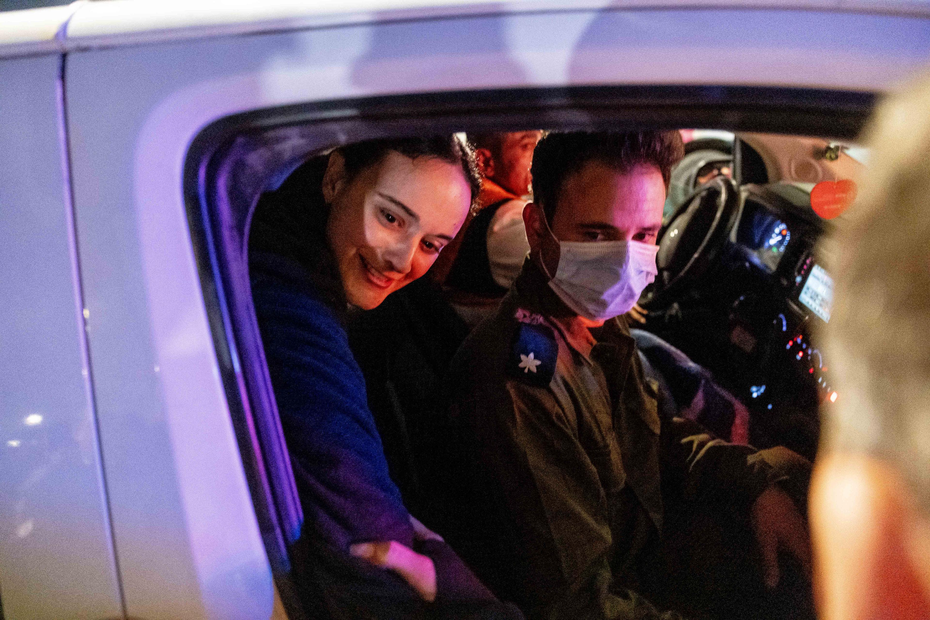 Released Hostage Emily Damari arrives at Tel Hashomer hospital. Released Hostage Emily Damari arrives at Tel Hashomer hospital.