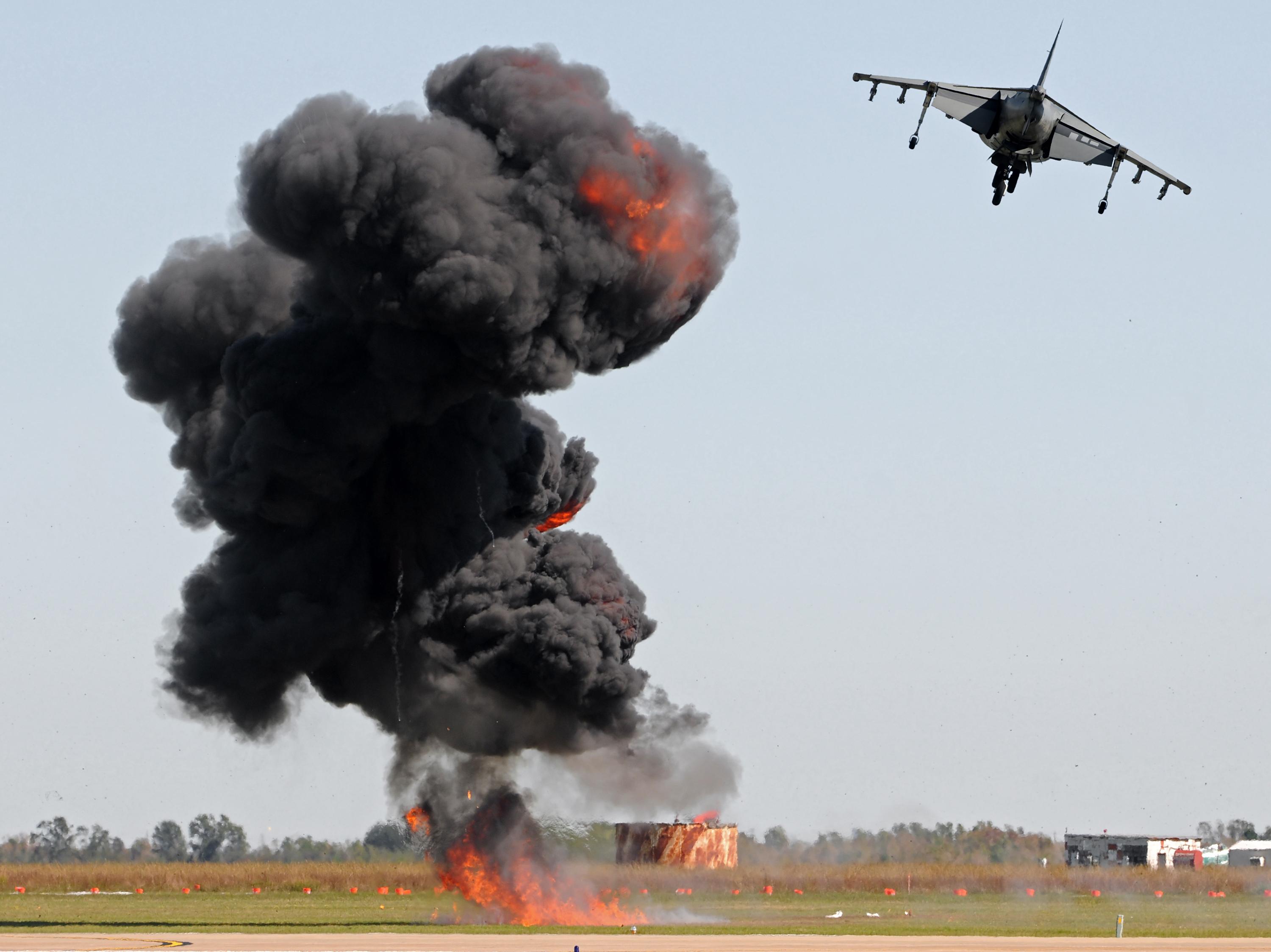 Aerial bombardment. Illustration. Aerial bombardment. Illustration.
