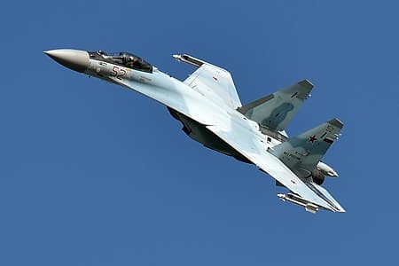 Sukhoi-35 fighter jet. Sukhoi-35 fighter jet.
